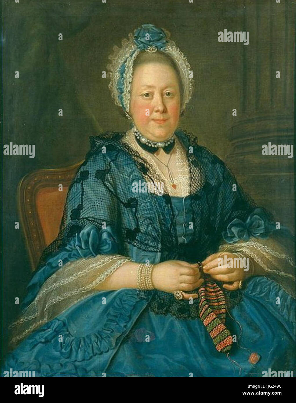 Ivan Argunov, ritratto della contessa Tolstaya, née Lopukhina (1768) Foto Stock