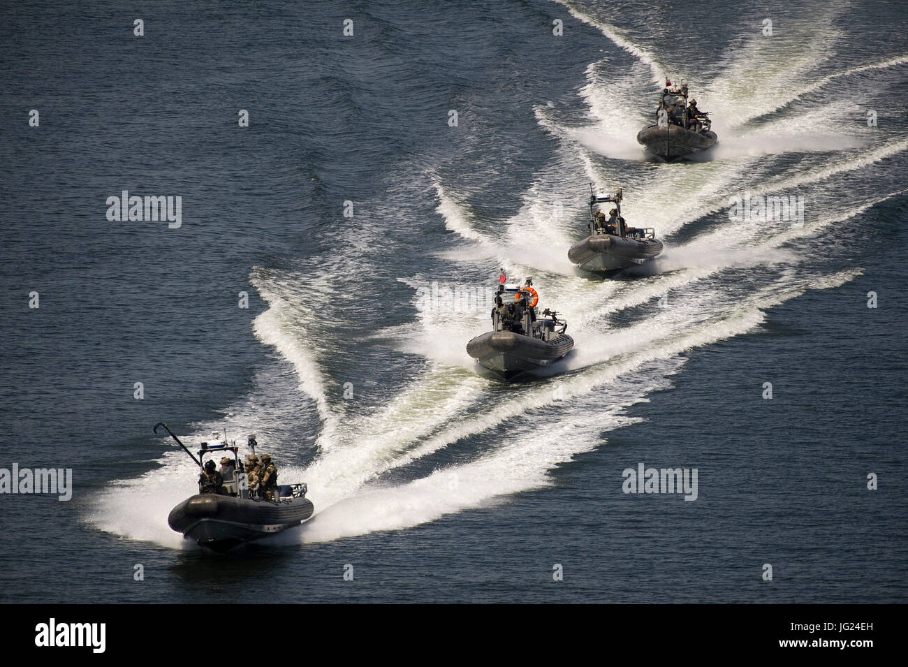Il polacco navale forze speciali militari, Jednostka Wojskowa Formoza (unità militare Formoza) durante gli esercizi. 23 giugno 2017 Gdynia, Polonia © Wojciech Stro Foto Stock