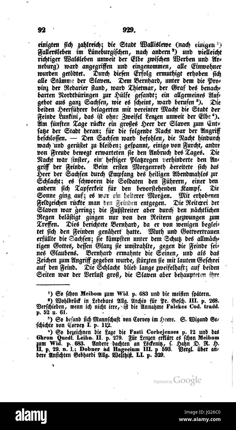 Jahrbücher des deutschen Reichs unter dem sächsischen Hause 103 Foto Stock