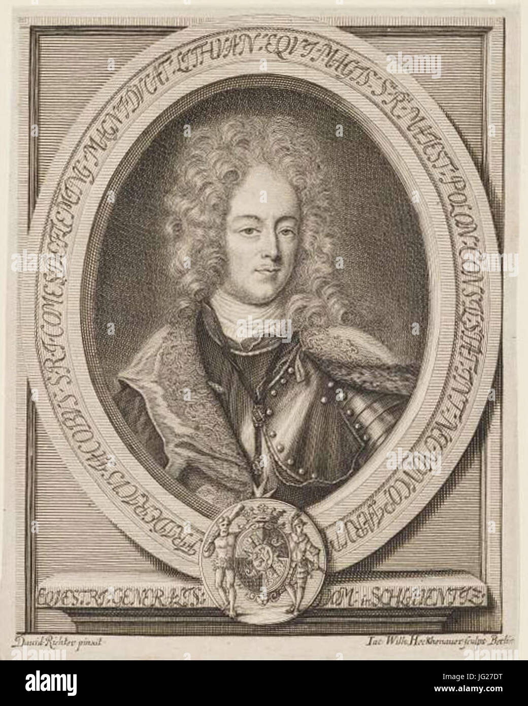 Jakub Henryk Fleming. D0AFD0BAD183D0B1 D093D0B5D0BDD180D18BD0BA D0A4D0BBD0B5D0BCD196D0BDD0B3 (XVII XVIII) Foto Stock