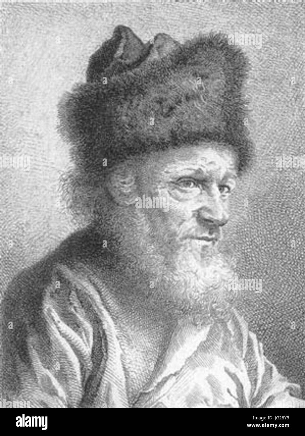 Jaroczyński mariano - Starzec w czapce futrzanej Foto Stock