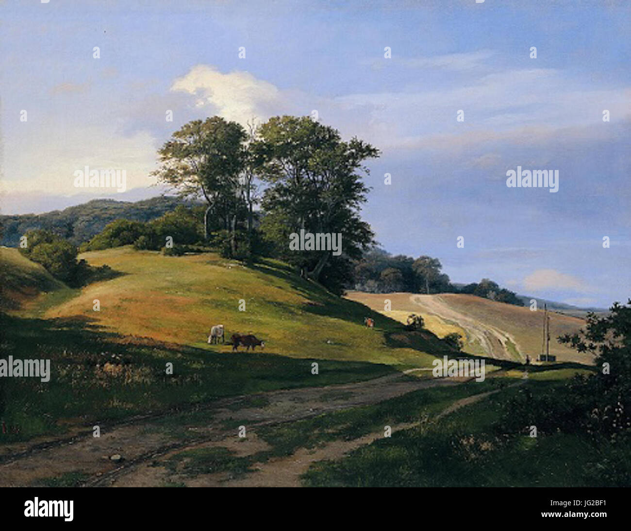 Johan Thomas Lundbye - Sørup Vang Foto Stock