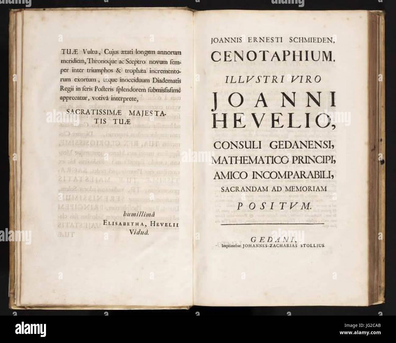 Johannes Hevelius - Prodromus Astronomia - Volume III Firmamentum sobiescianum sive Uranographia - Introduzione Foto Stock