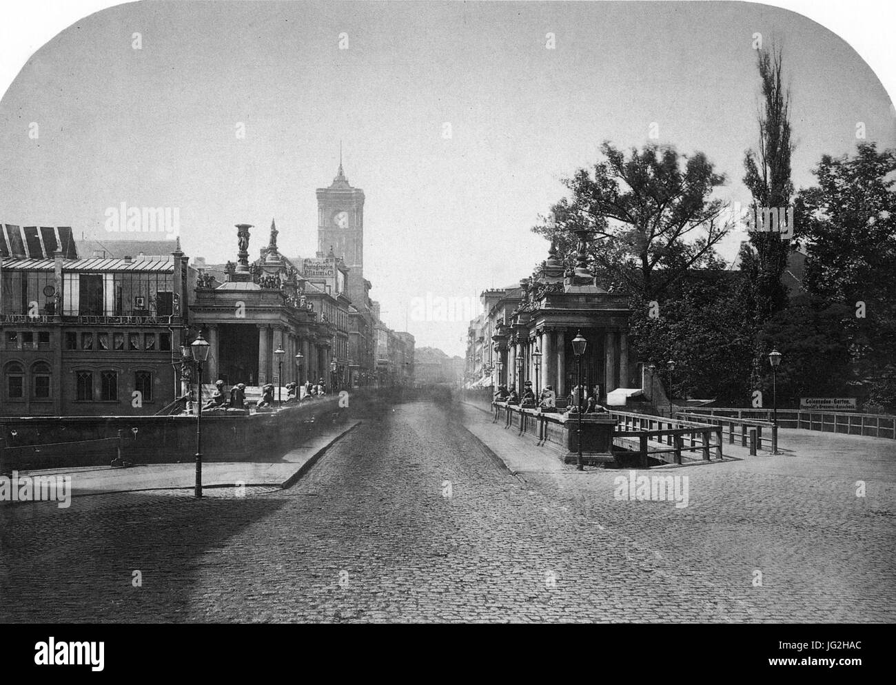 Königsbrücke, Berlin 1872 Foto Stock