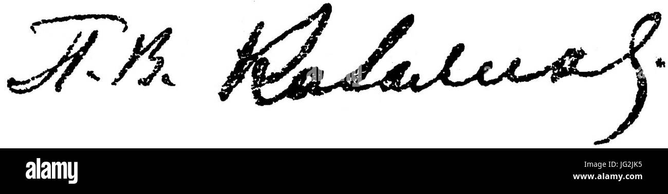 Firma Kalyanov Foto Stock