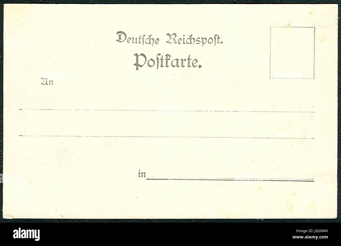 Karl F. Wunder PC 0060 Hannover, Osterstraße. Adressseite Foto Stock