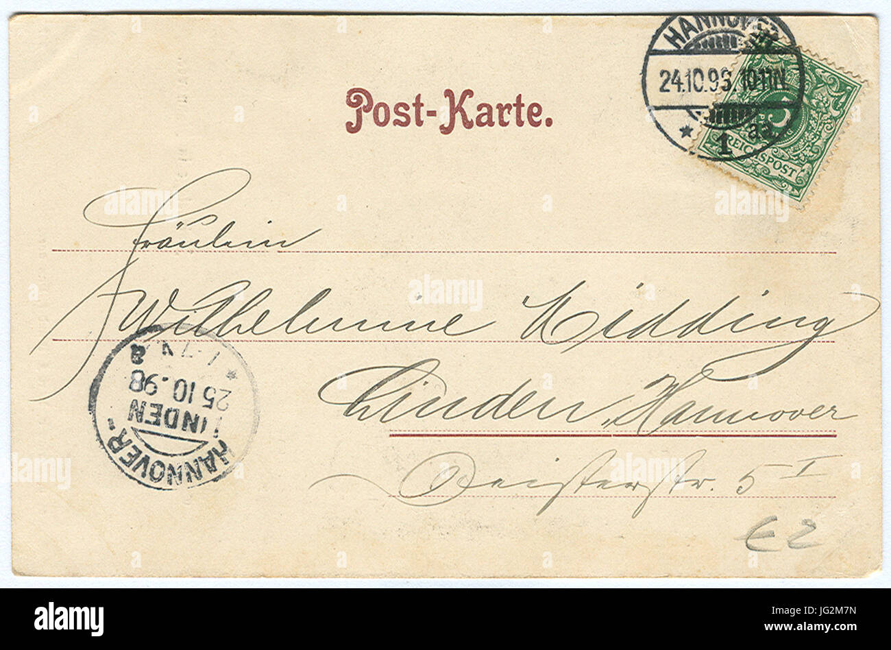 Karl F. Wunder PC 0557 Kaisertage in Hannover Osterstraße retro Foto Stock