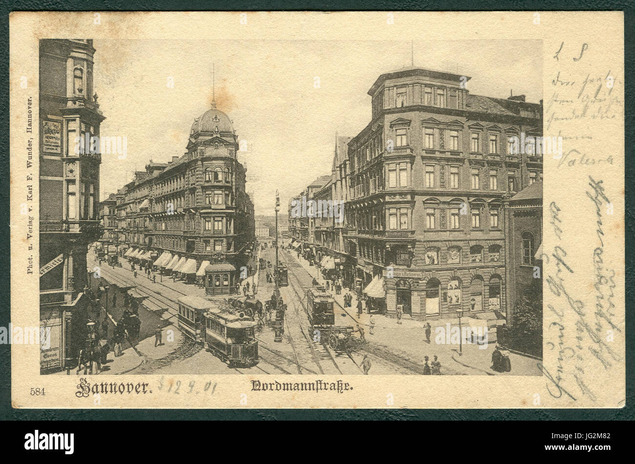 Karl F. Wunder PC 0584 Hannover. Nordmannstraße. Bildseite Foto Stock