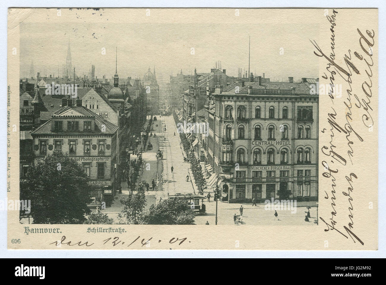 Karl F. Wunder PC 0696 Hannover. Schillerstraße. Ho Foto Stock