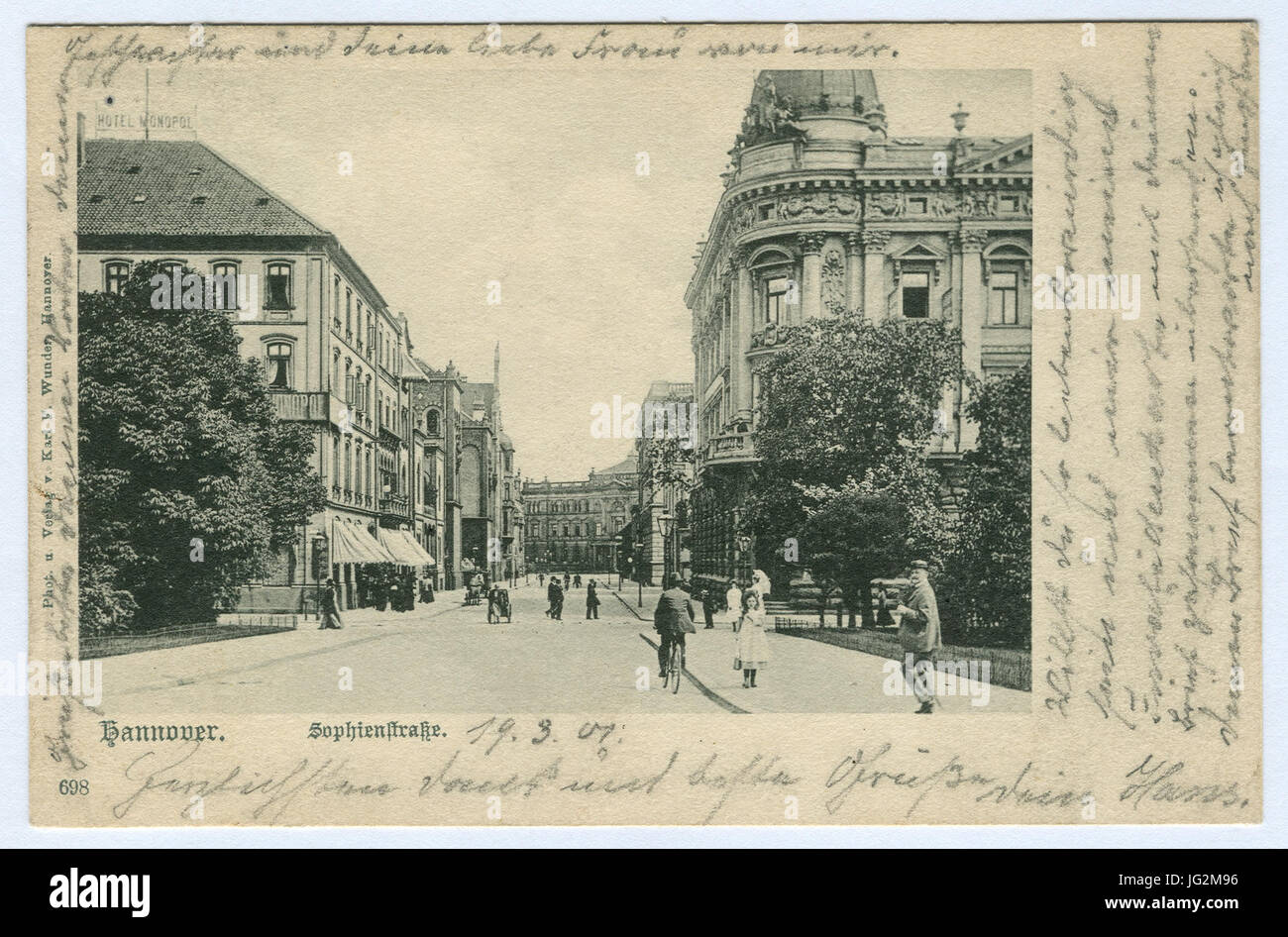 Karl F. Wunder PC 0698 Hannover. Sophienstraße Foto Stock