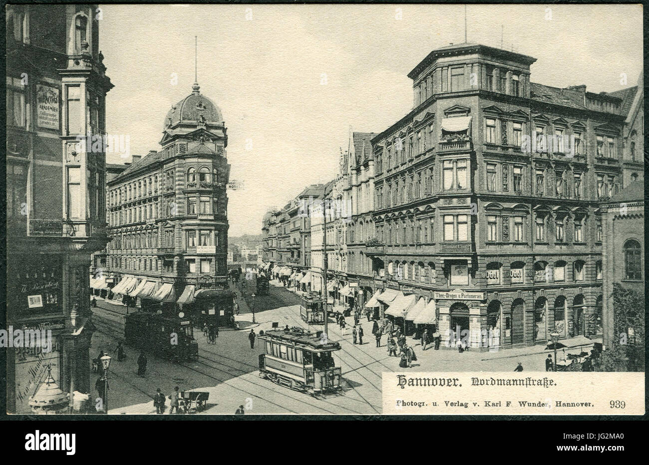 Karl F. Wunder PC 0939 Hannover. Nordmannstraße. Bildseite Foto Stock