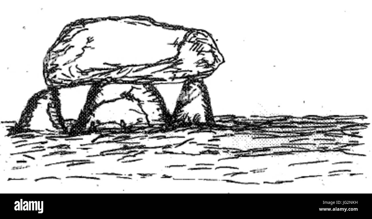 Großsteingrab Körbelitz erme 2 Foto Stock