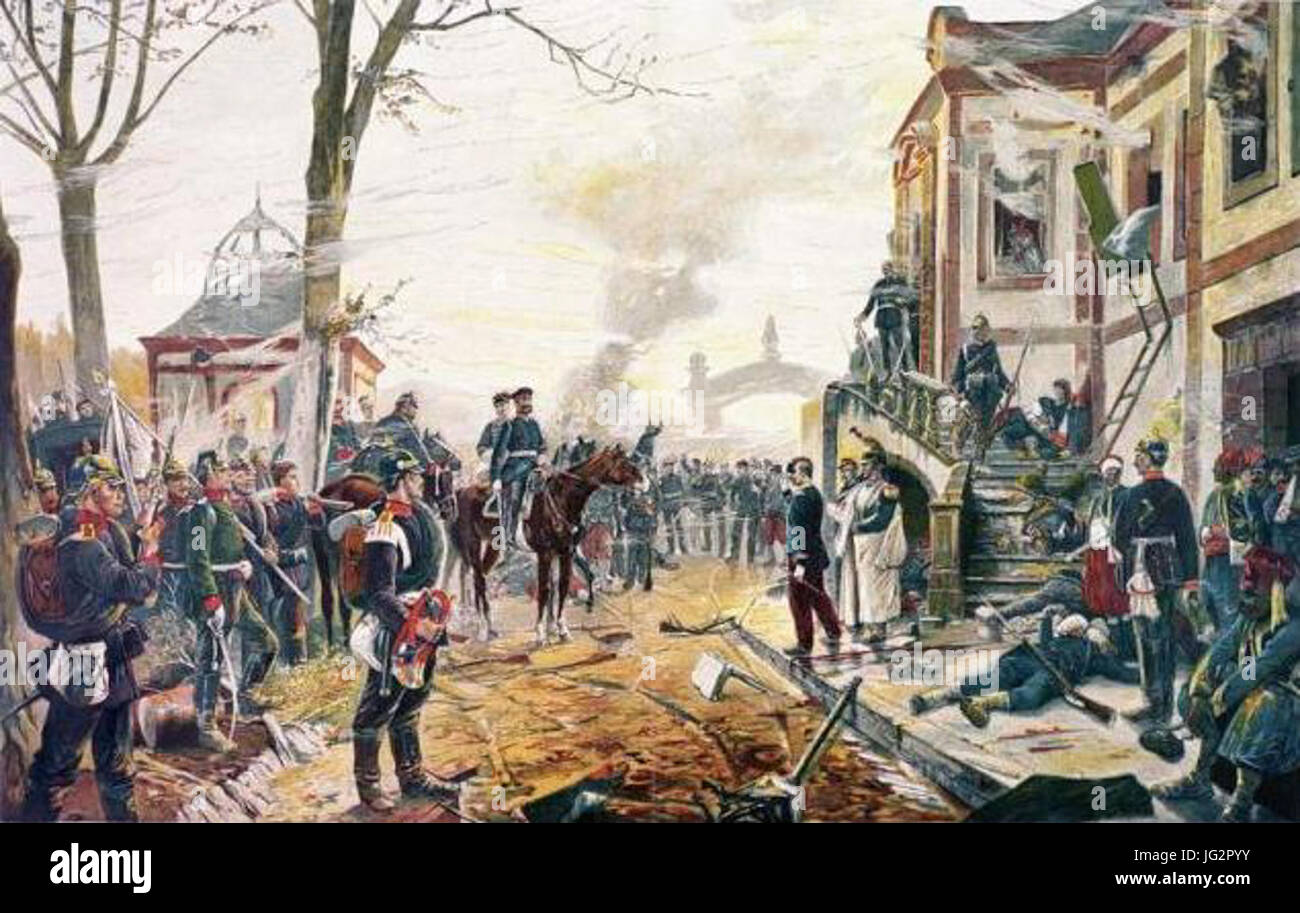 Knötel Richard - Weißenburg am 4. Agosto 1870 Foto Stock