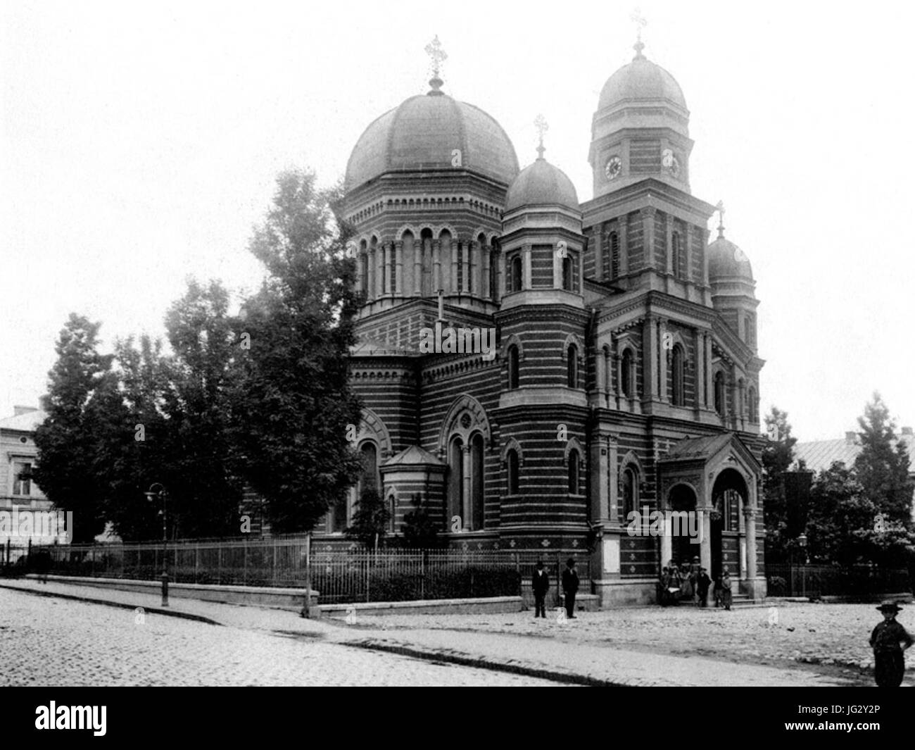 *L'Eglise St. Ilie* a Craiova, Romania, è un'importante struttura religiosa, rinomata per il suo significato storico e architettonico. La chiesa mette in mostra i tradizionali stili architettonici ortodossi rumeni e il suo ruolo nella vita spirituale locale. Foto Stock