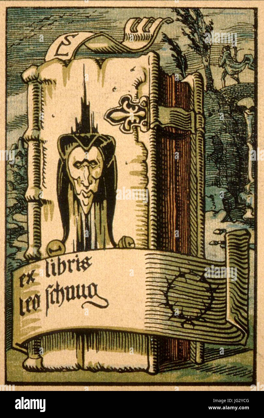Léo Schnug Ex-Libris Foto Stock