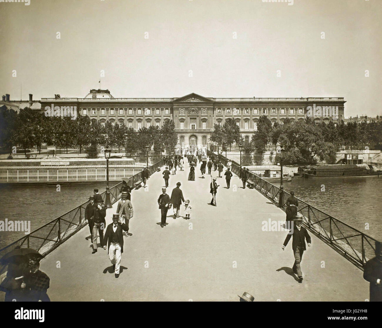 Léon & Lévy, Pont des Arts, c. 1889 Foto Stock