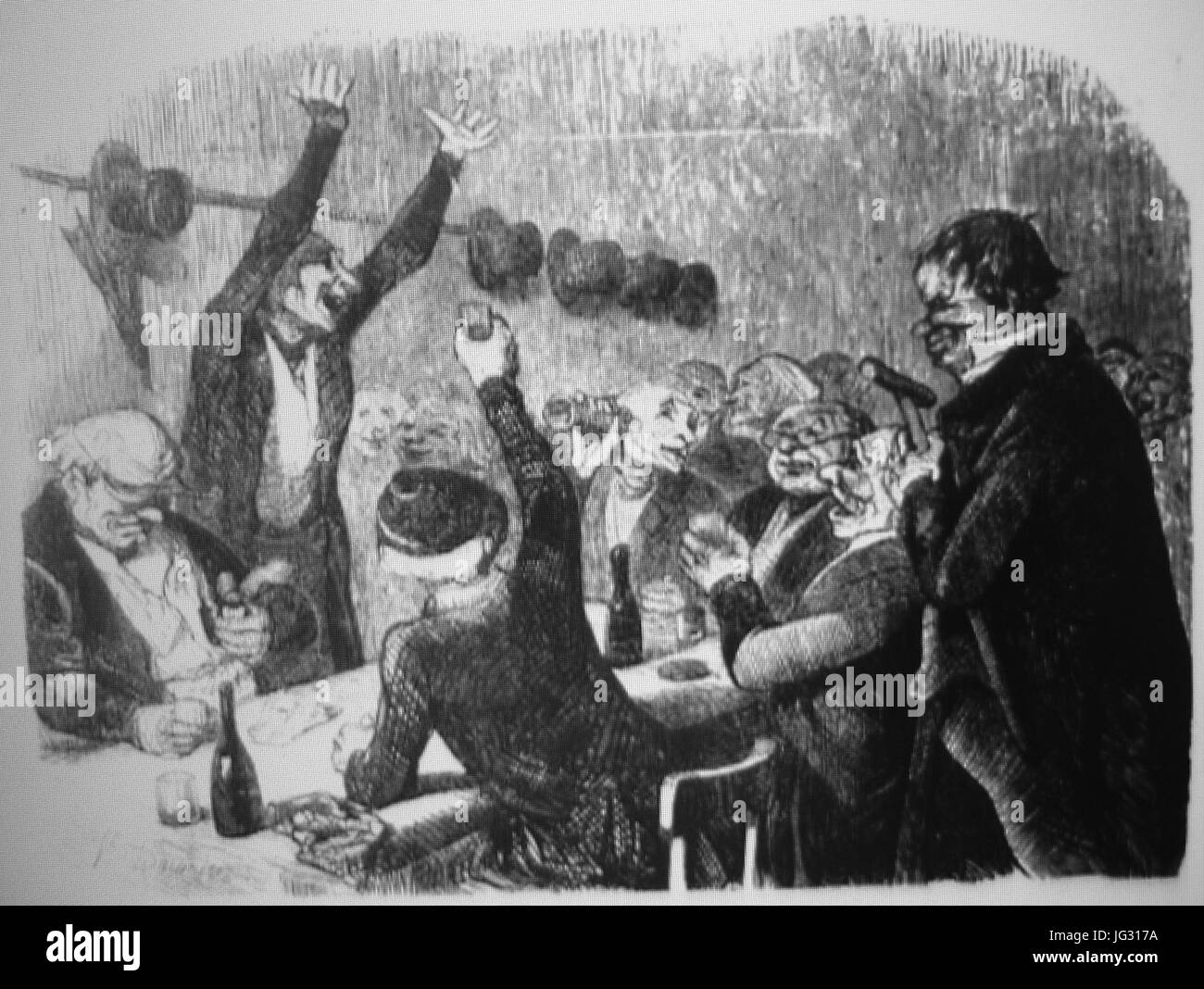 La goguette des Joyeux à a Belleville Foto Stock