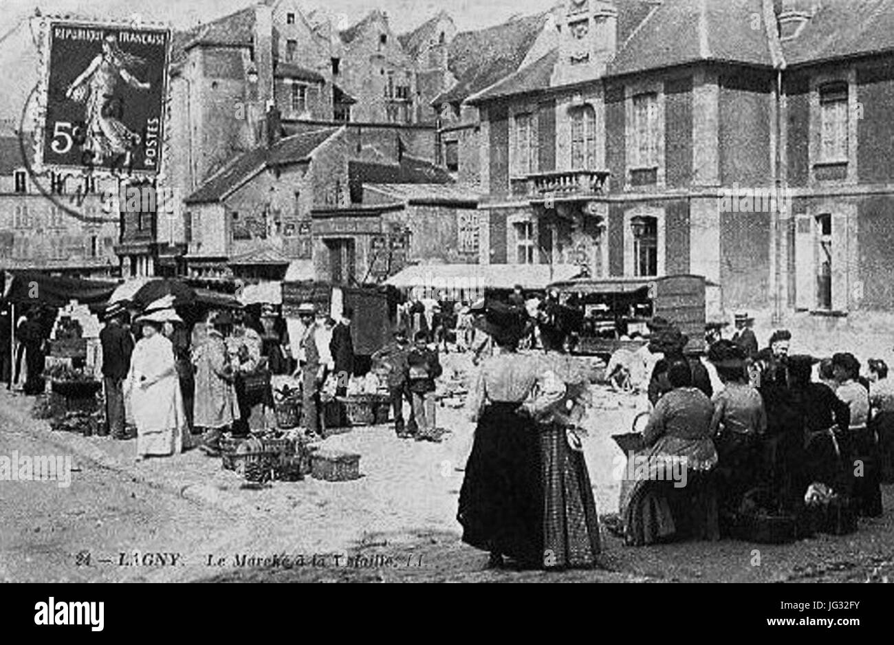 Lagny-sur-Marne marché à la volaille Foto Stock