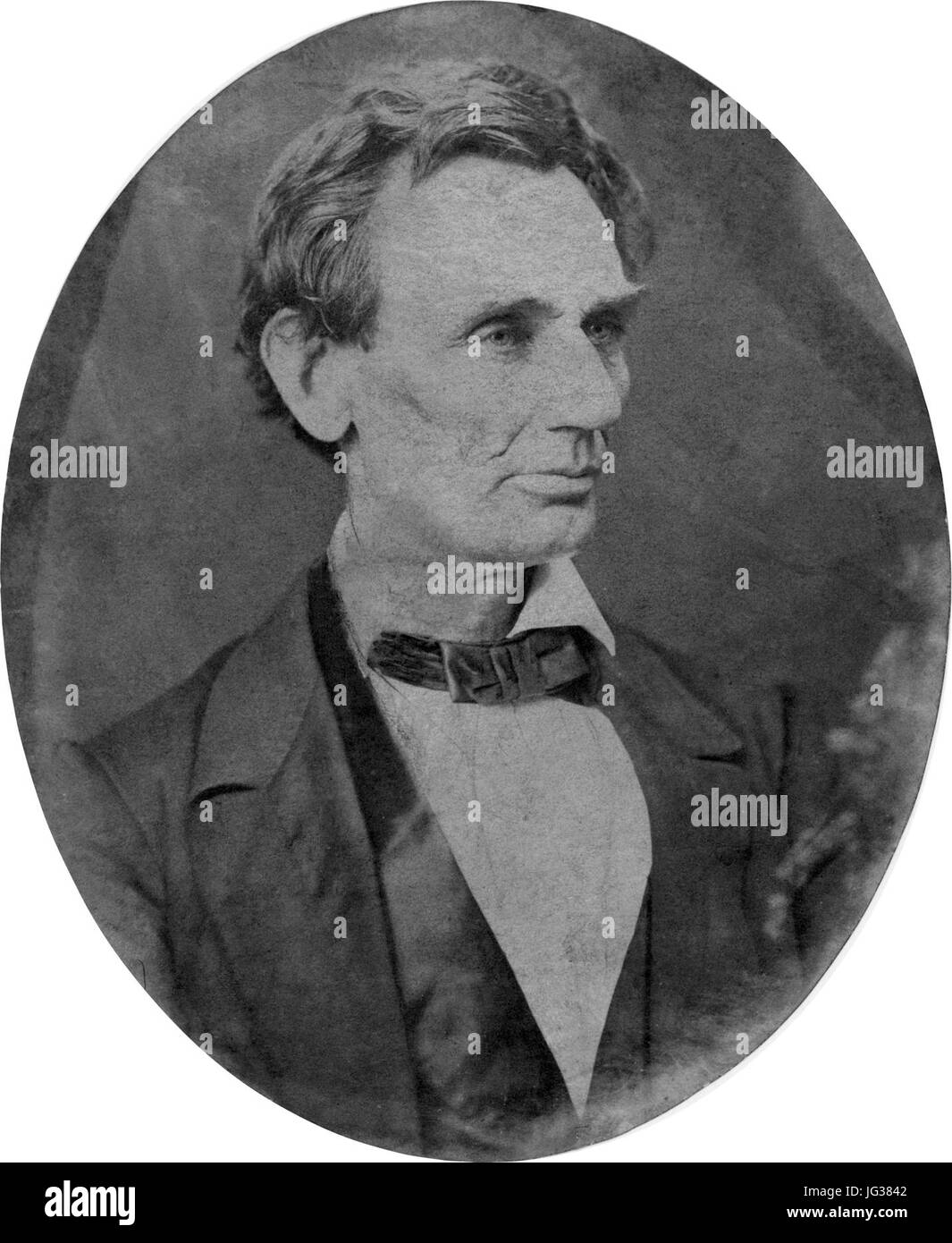 Lincoln O-28 da Hesler, 1860 Foto Stock