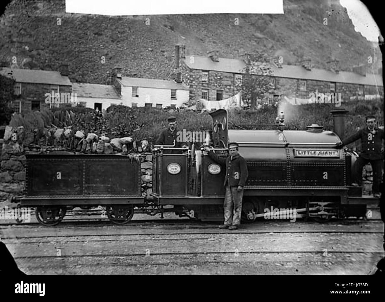 Little Giant motore locomotiva Ffestiniog railway NLW3363951 Foto Stock