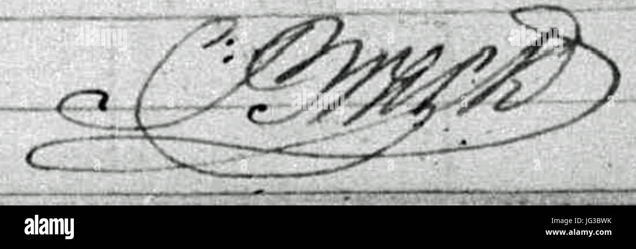 Handtekening Cornelis Brack 281794-187429 Foto Stock