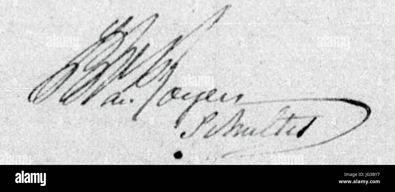 Handtekening Stephanus Jacobus van Royen 281764-183429 Foto Stock