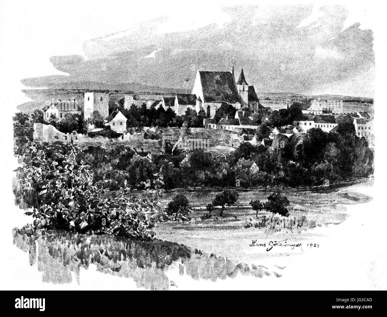 Hans Götzinger Eggenburg 1924 dgE Foto Stock