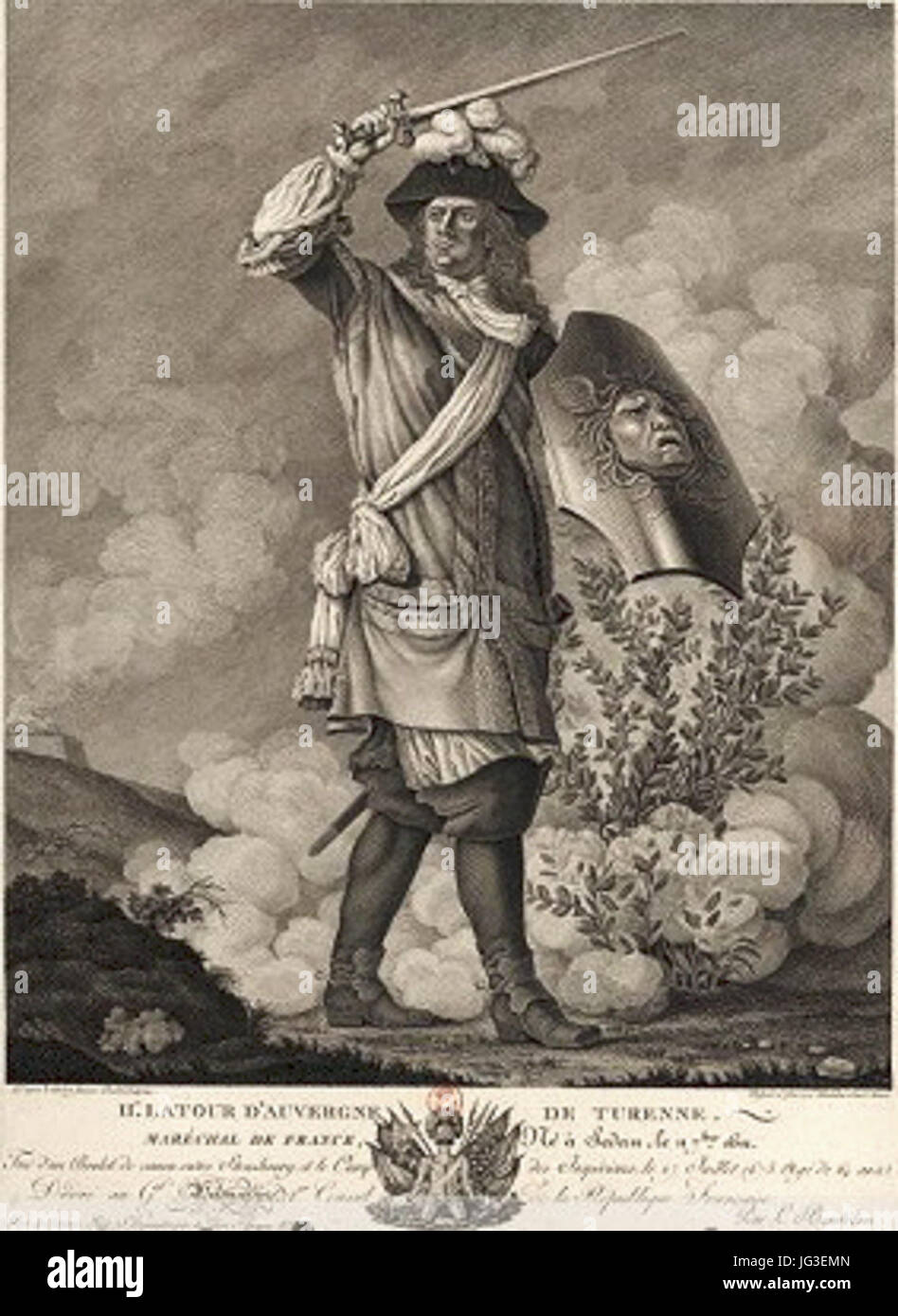 Henri de la Tour d'Auvergne era un capo militare francese, noto per il suo ruolo nelle guerre di religione francesi e per il suo servizio sotto il re Enrico IV Foto Stock