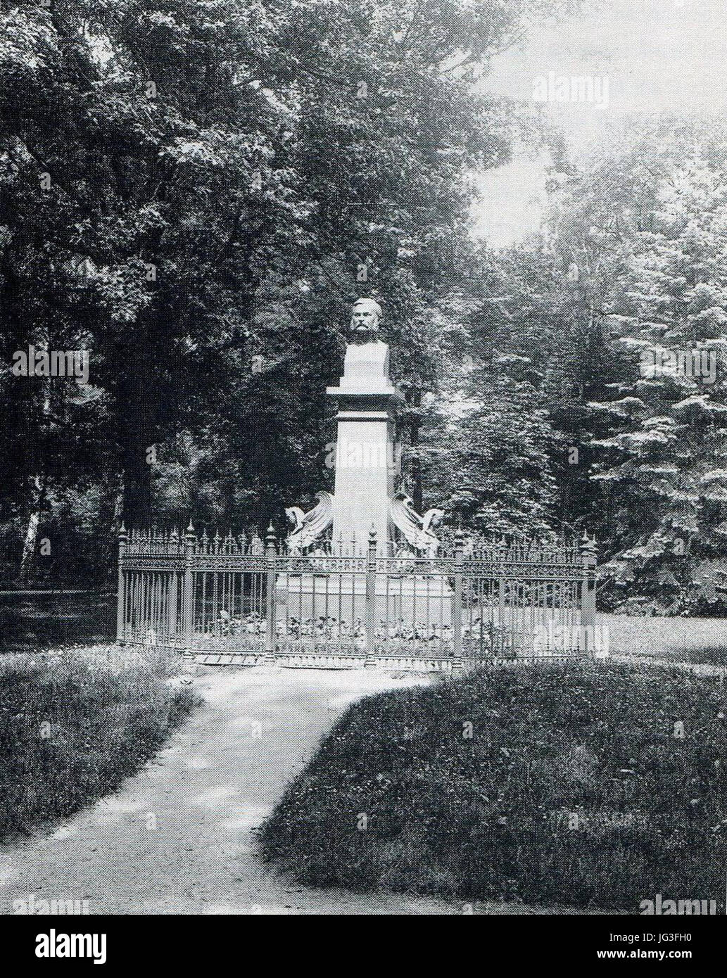 Hermann-Steudner-Denkmal Stadtpark Görlitz Foto Stock