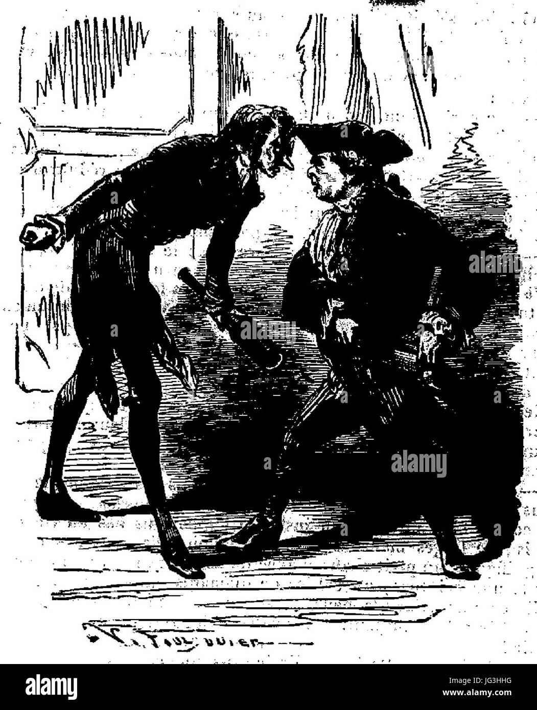 Hoffmann - Contes mystérieux, trad. La Bédollière (pagina 36 del raccolto) Foto Stock