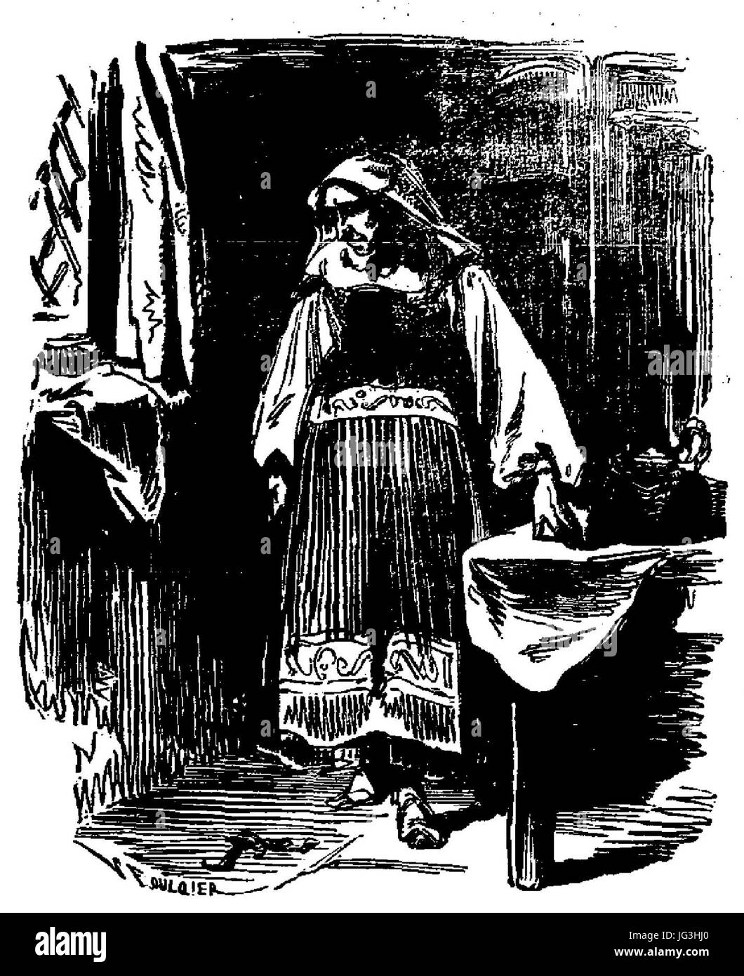 Hoffmann - Contes mystérieux, trad. La Bédollière (pagina 61-2 del raccolto) Foto Stock