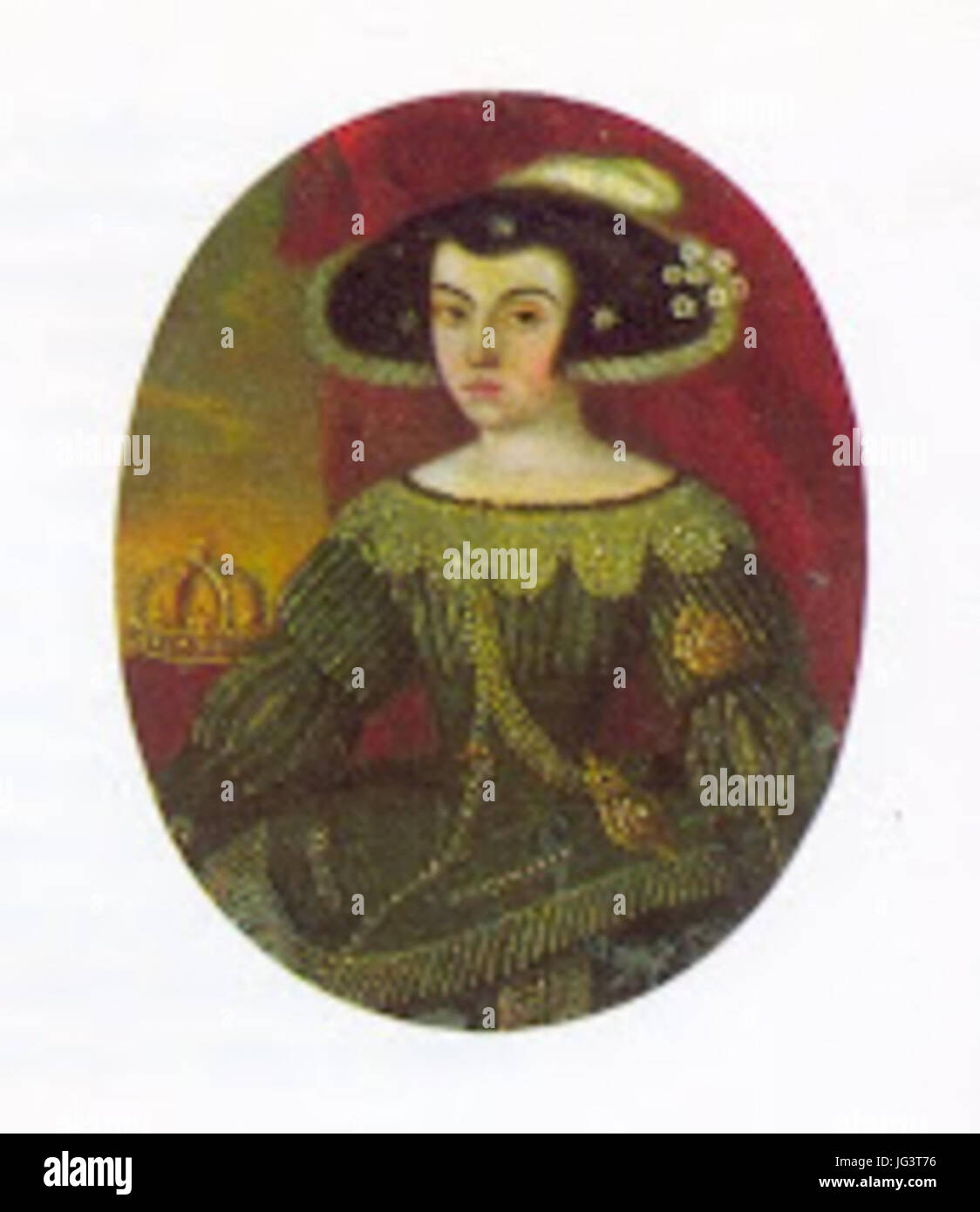 Miniatura di Luisa de Guzmán Foto Stock