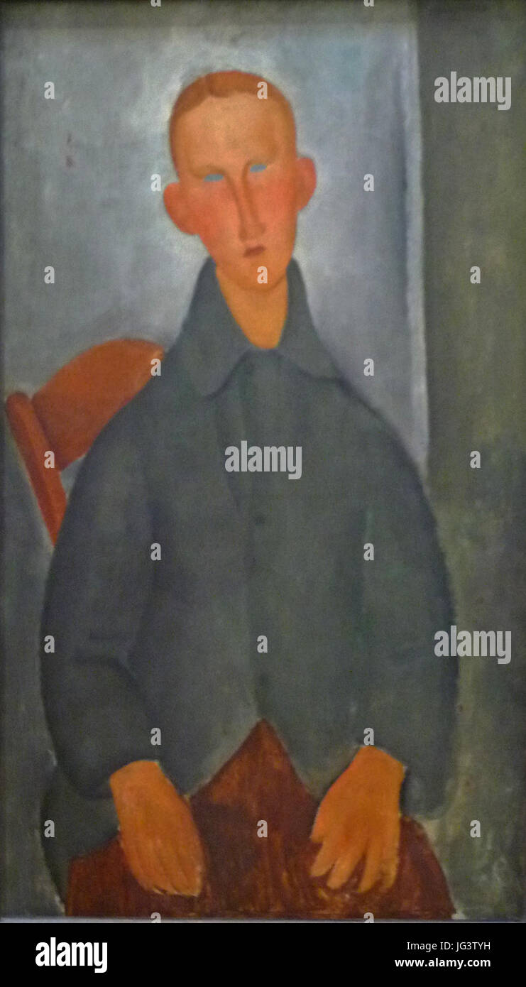 Modigliani. Petit garçon roux Foto Stock