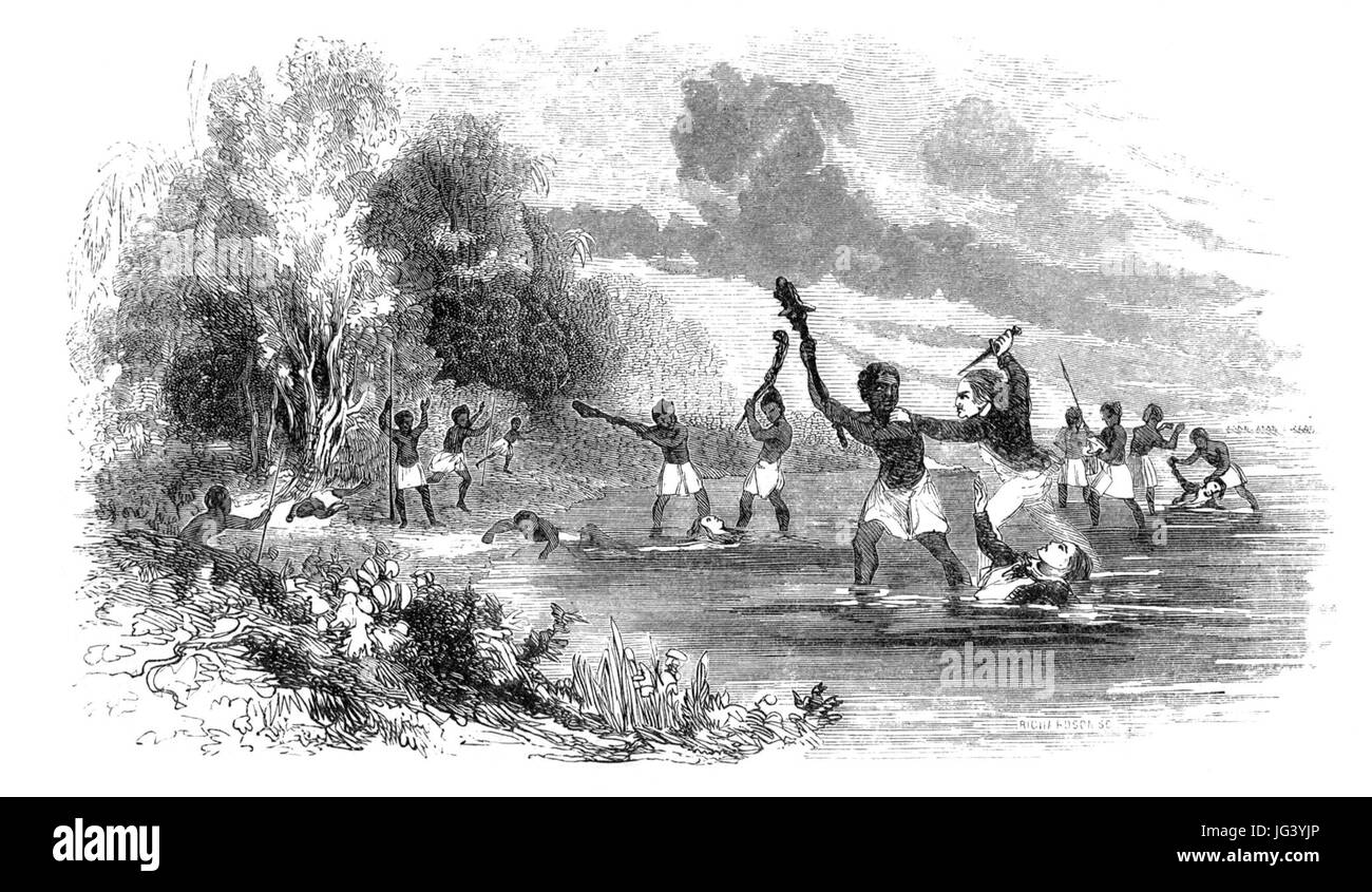 Assassinio di Lieut. Underwood Foto Stock