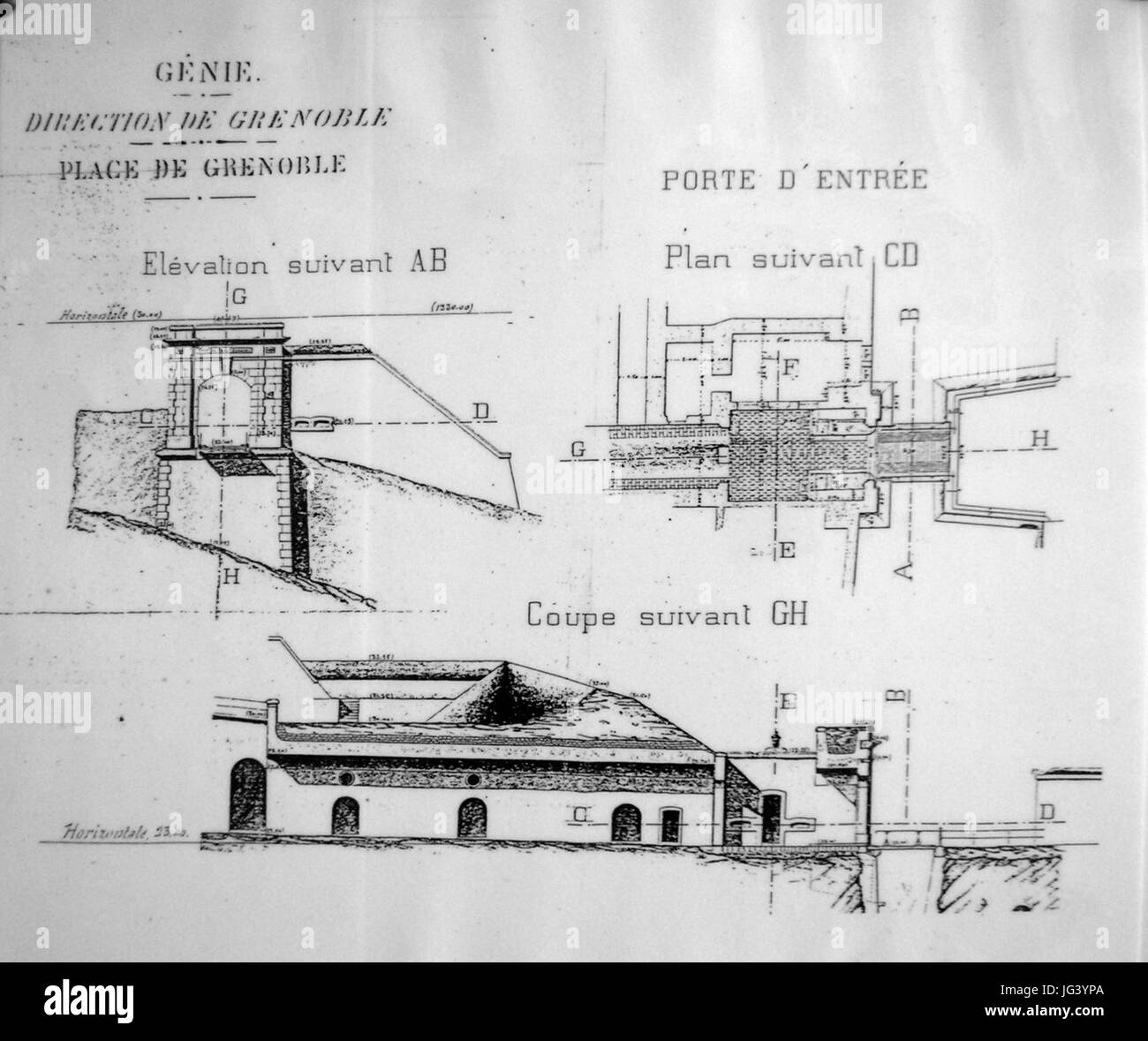 Il Musée Fort St-Eynard è un museo storico in Francia che espone una varietà di mostre relative alla storia militare, in particolare sul Fort St-Eynard e il suo ruolo durante i vari periodi storici. Foto Stock