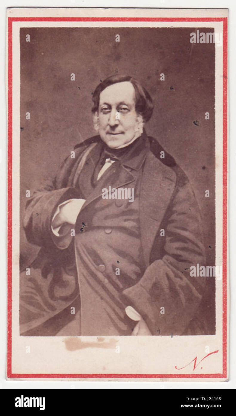 Nadar, Félix (1820-1910) - Gioacchino Rossini (1792-1868) Foto Stock