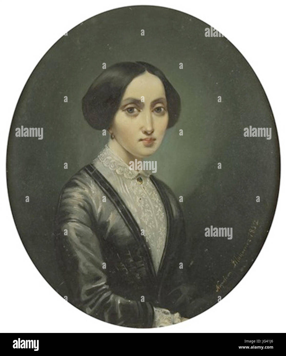 Napoleone58582IC akowicz Portret arystokratki 1852 Foto Stock