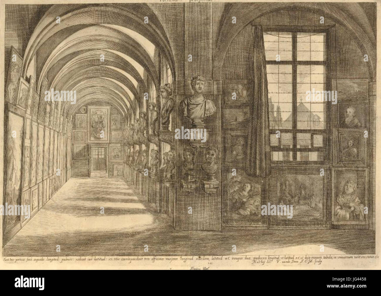 Nikolaus van Hoy - Theatrum Pictorium visualizzare nella galleria immagini dell'Arciduca Leopoldo a Bruxelles Foto Stock