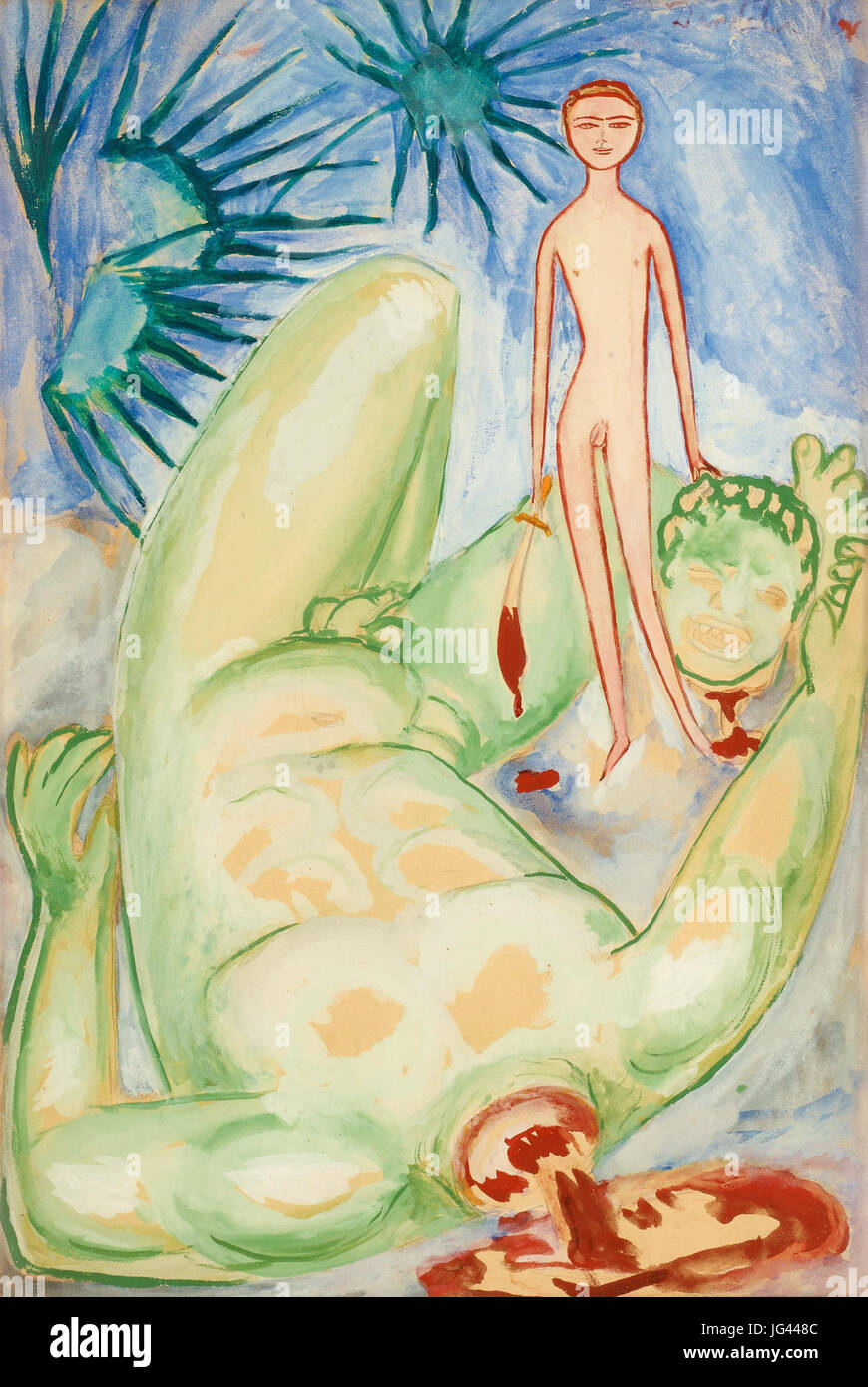 NILS VON DARDEL, David e Goliat Foto Stock