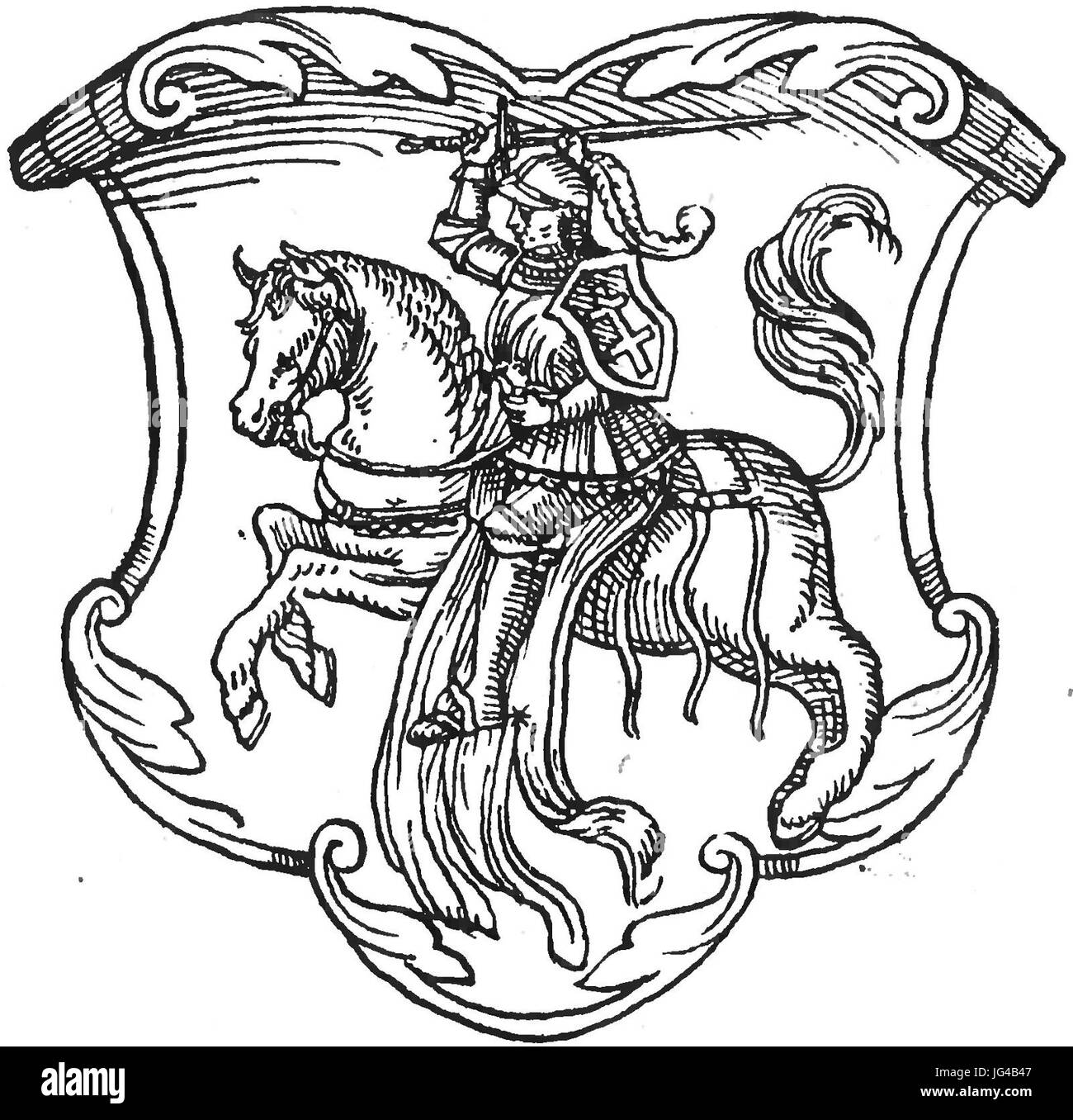 Pahonia. D09FD0B0D0B3D0BED0BDD18F (1572) Foto Stock