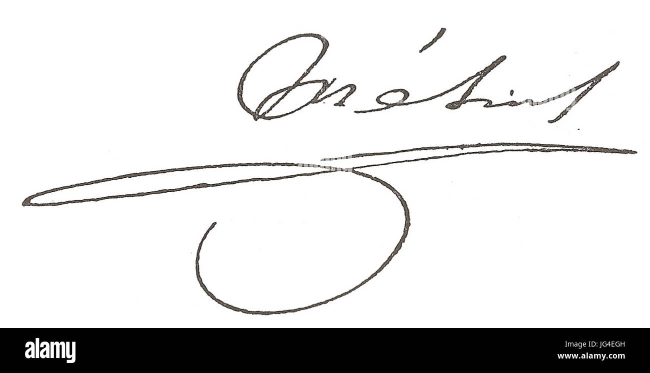 Firma di Méhul Foto Stock