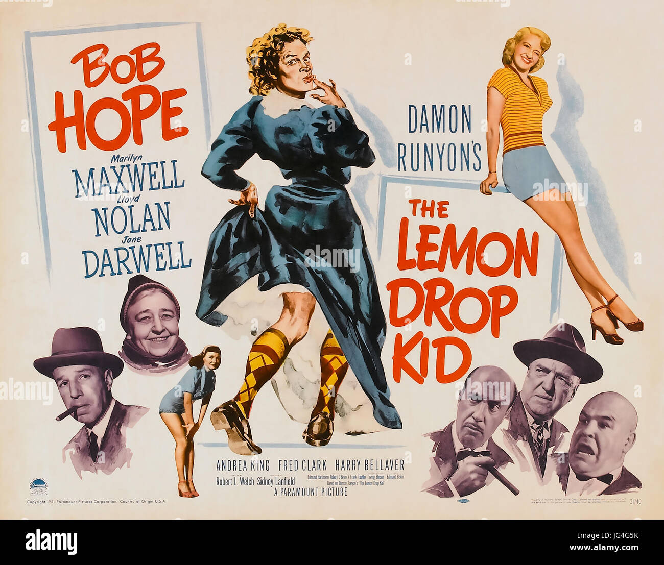 Il Lemon Drop KID Poster per 1951 Paramount Pictures film con Bob Hope Foto Stock