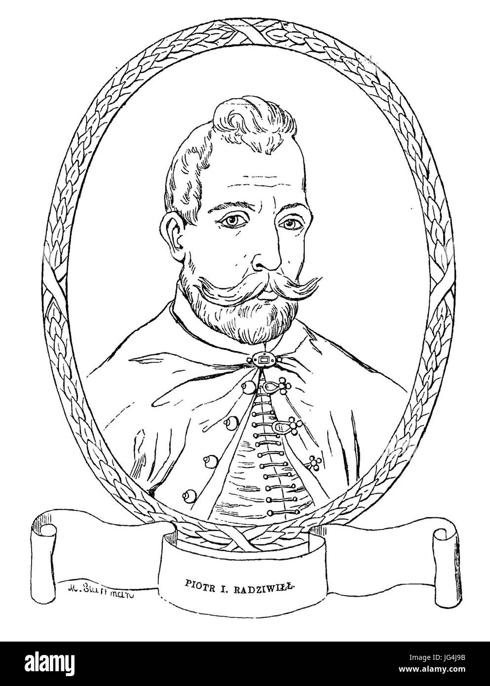 Piotar Radzivił. D09FD191D182D0B0D180 D0A0D0B0D0B4D0B7D196D0B2D196D0BB (M. Starkman, 1857) Foto Stock
