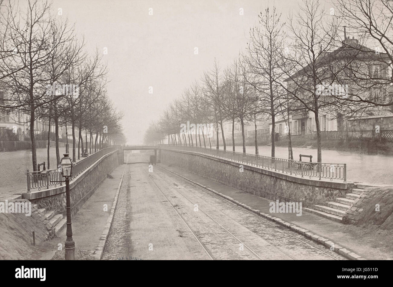 La Préfecture de police de Paris - Service Photographique, Tram linea 1 Foto Stock