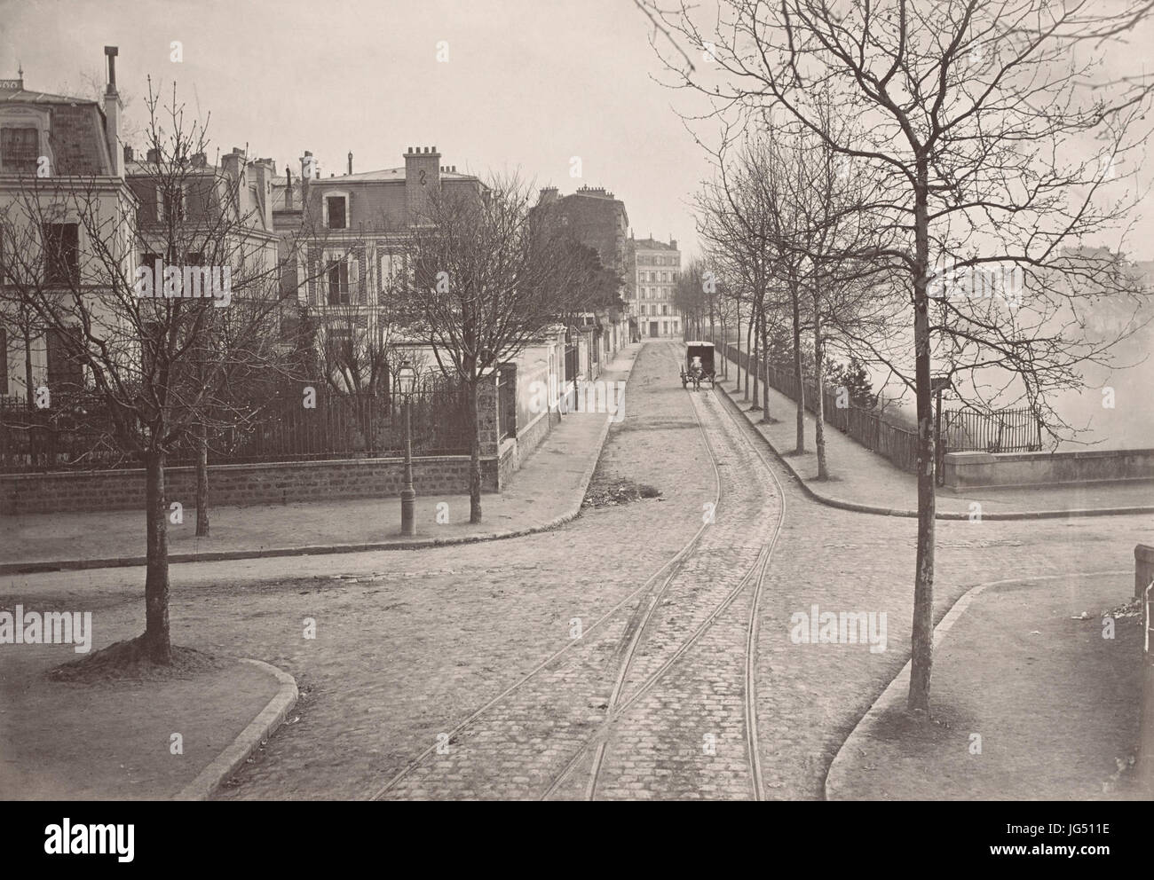 La Préfecture de police de Paris - Service Photographique, Tram linea 2 Foto Stock