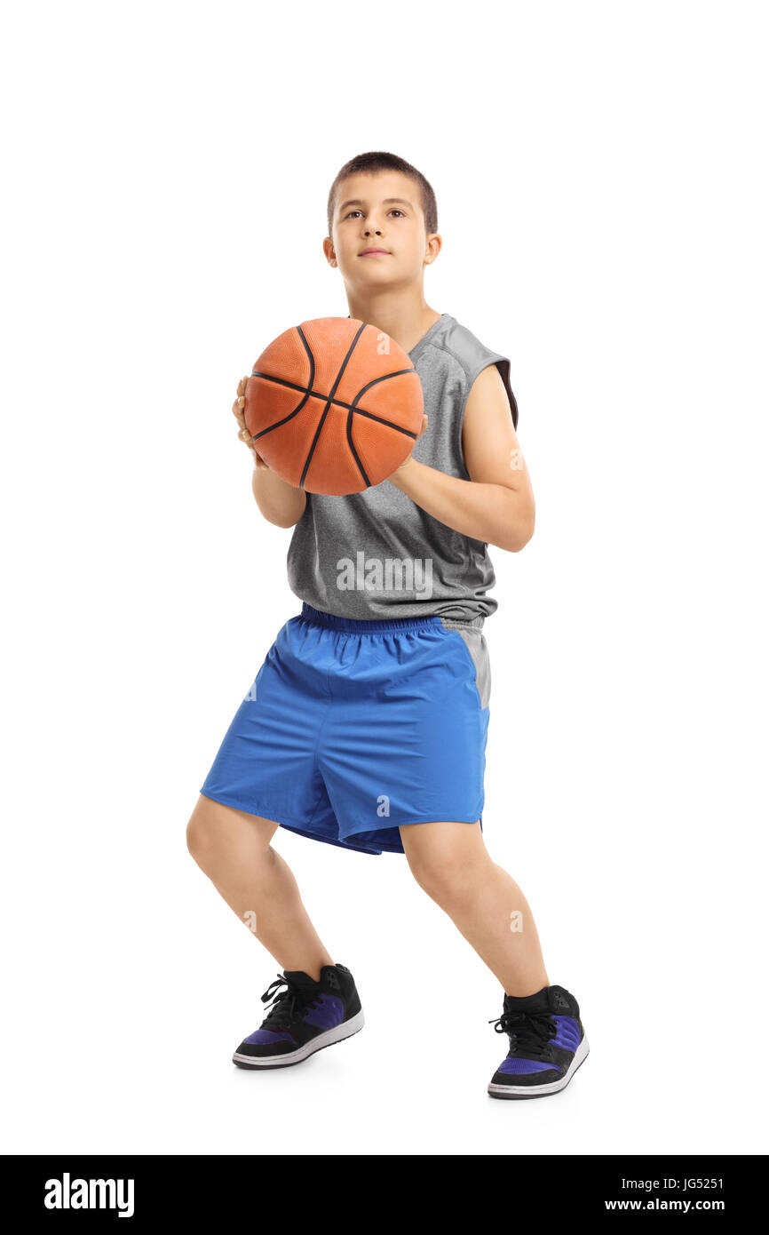 Boy throw basketball immagini e fotografie stock ad alta