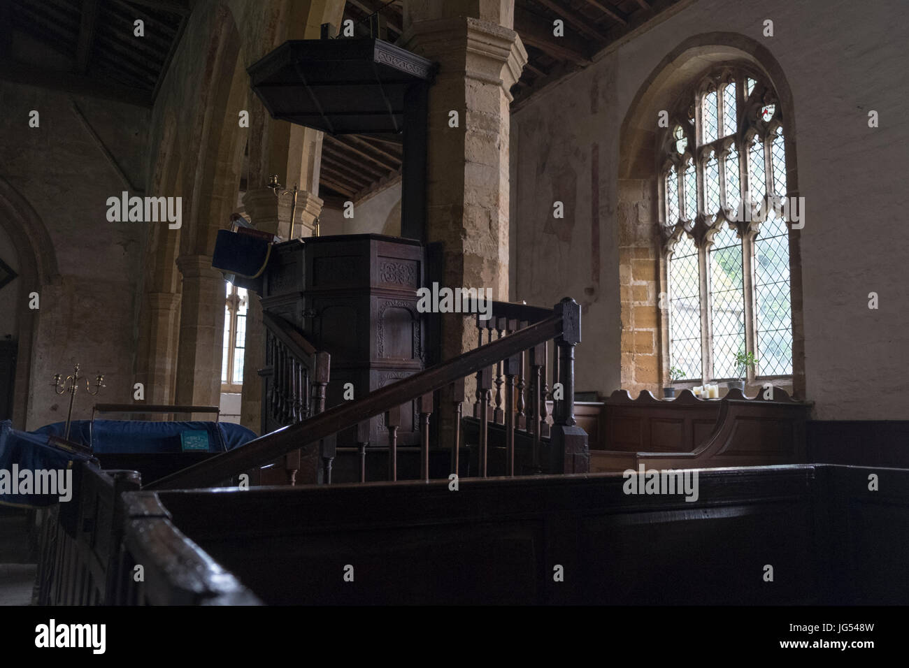 All Saints Church, Brounston, Northamptonshire Foto Stock