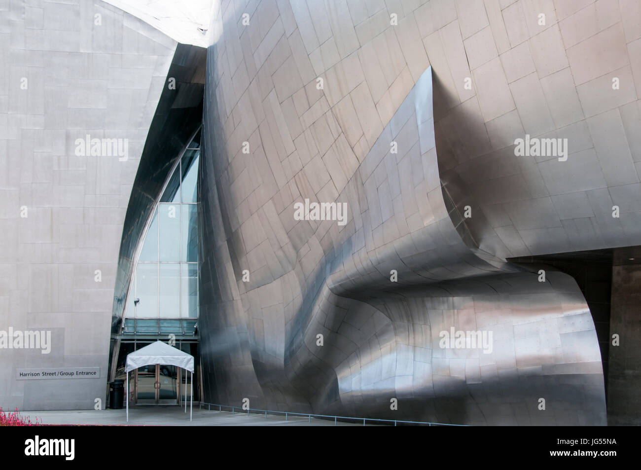 Una parte del Museo EMP o l'Esperienza del Progetto della Musica presso il centro di Seattle, progettato da Frank Gehry. Foto Stock