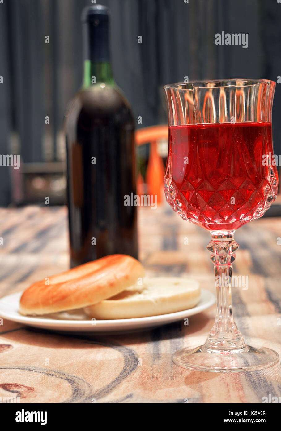 Apres la cena e snack e drink Foto Stock