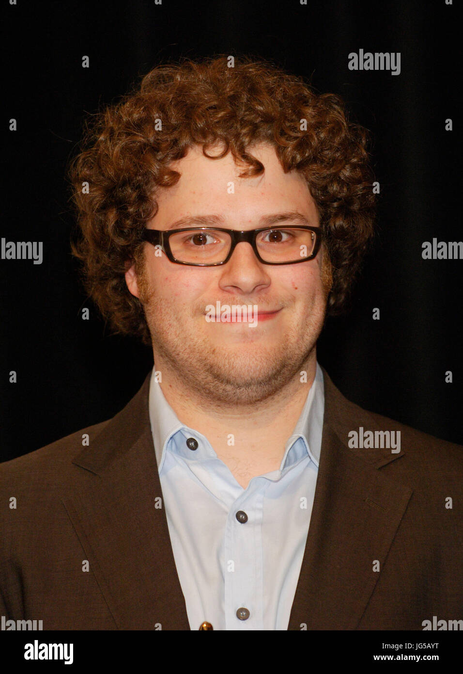 Seth Rogen arriva showest cerimonia di premiazione tenutasi il Paris Las Vegas durante showest,ufficiali della convenzione di associazione nazionale dei proprietari del teatro,marzo 13,2008 Las Vegas, Nevada. Foto Stock